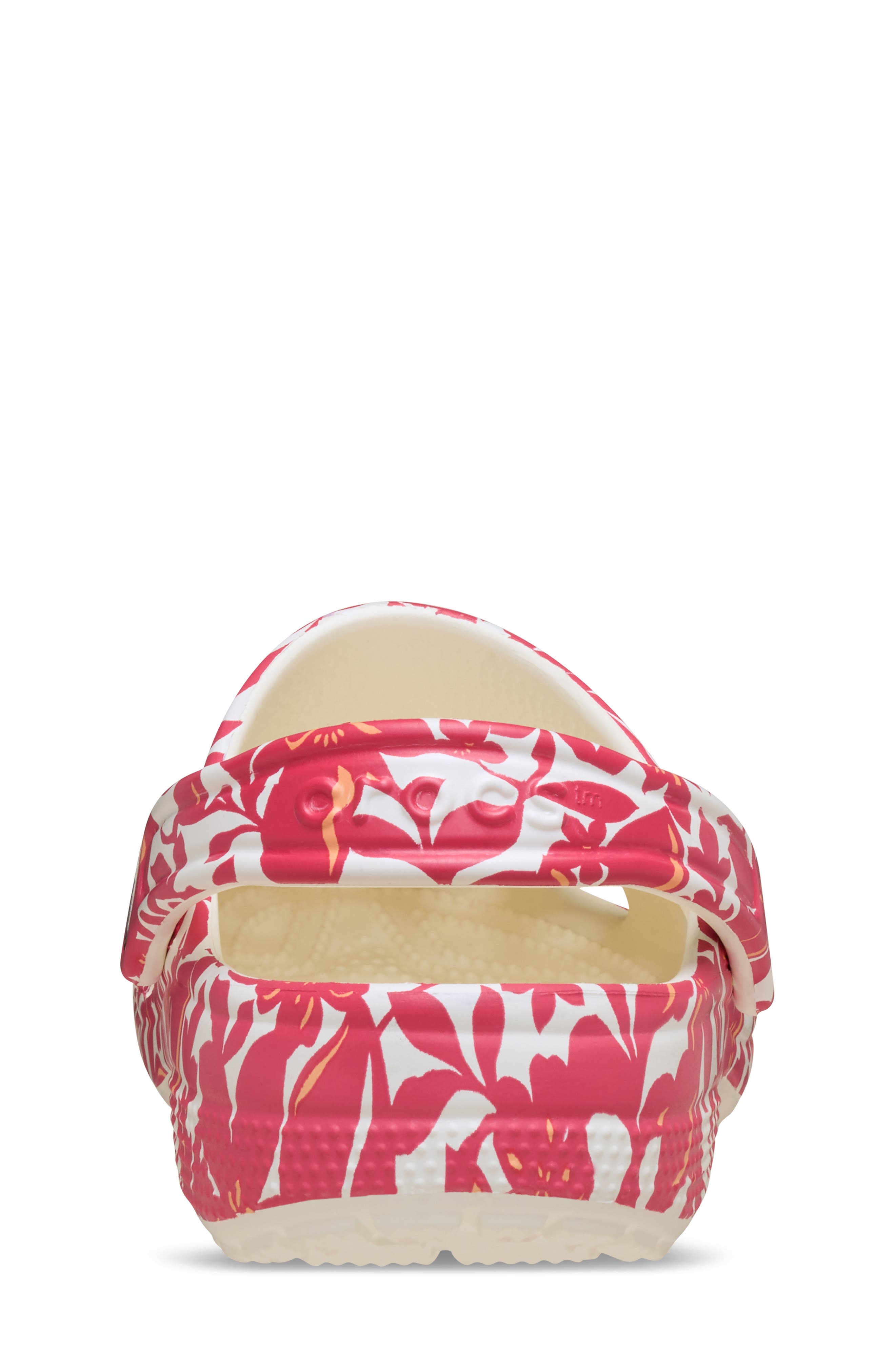CROCS Kids' Classic Island Flower Clog, Alternate, color, Red/Chalk