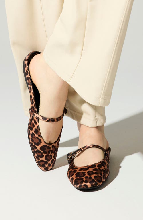 Yosi Samra Lily Mary Jane Mule In Animal Print