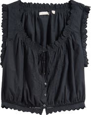 DÔEN Traveler Embroidered Crop Top