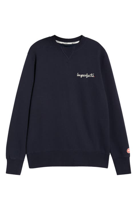 Signature Crewneck Cotton Blend Fleece Sweatshirt