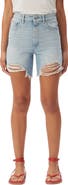 DL1961 Emilie Ripped High Waist Fray Hem Denim Shorts