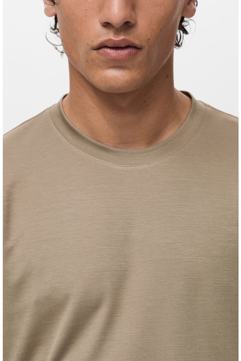 Lyocell Blend T-Shirt, Alternate, color, MINK GREY