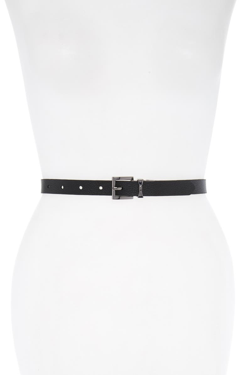Kate Spade New York metallic snake pattern reversible belt, Alternate, color,