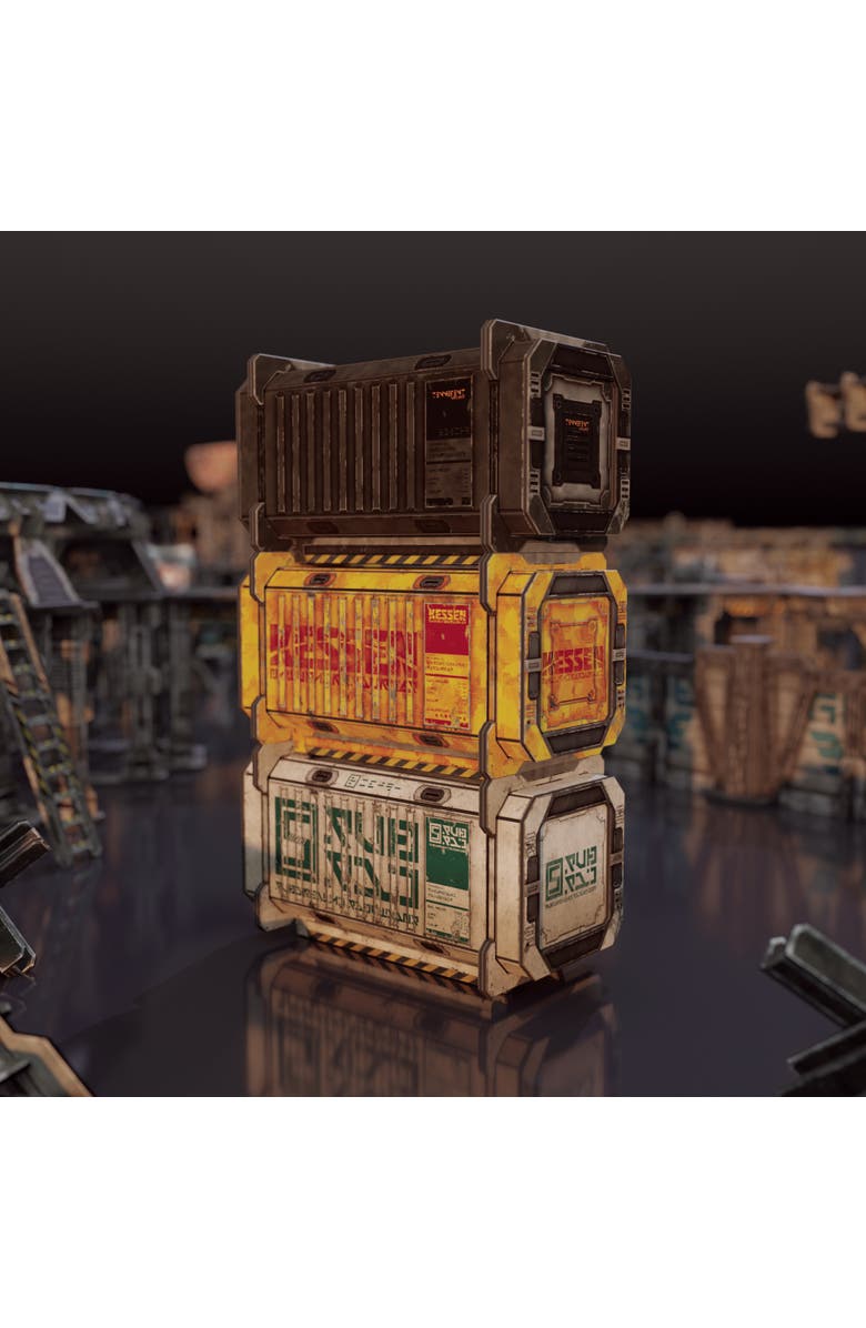 TinkerTurf Scifi Terrain Cargo Containers Series 3 Addon Neutral Theme, Alternate, color, Multicolored