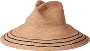 Janessa Leoné Waverly Wide Brim Packable Straw Hat