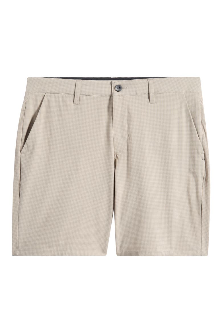 Aim Performance Shorts, Main, color, KHAKI HOUNDSTOOTH LIGHT