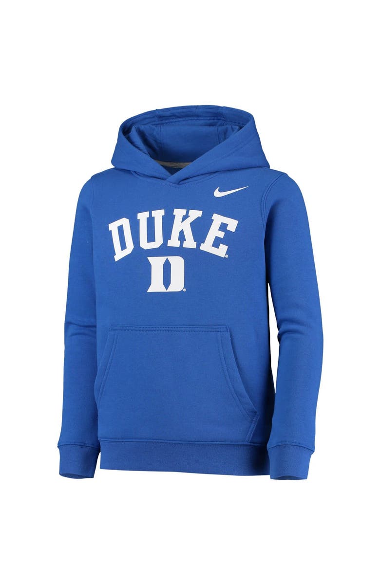 Nike Youth Nike Royal Duke Blue Devils Club Fleece Pullover Hoodie, Alternate, color, 