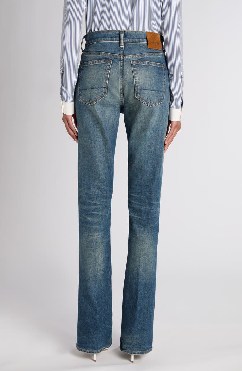 TOM FORD Stonewashed Bootcut Jeans, Alternate, color, Indigo