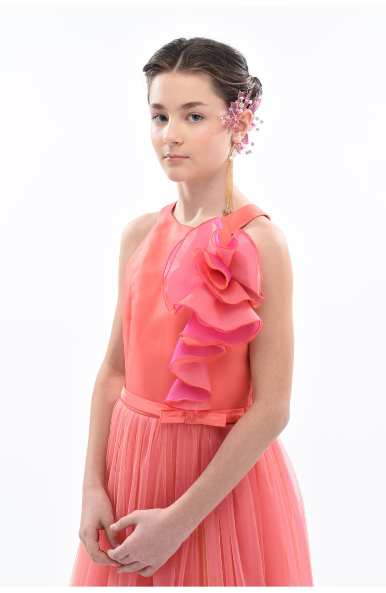 Tulleen Malaga Dress, Alternate, color, Orange