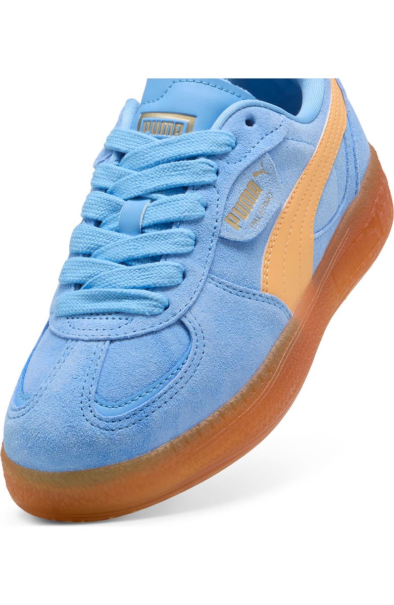 PUMA Palermo Moda Xtra Gum Rubber Sneaker, Alternate, color, Team Light Blue-Almost Apricot