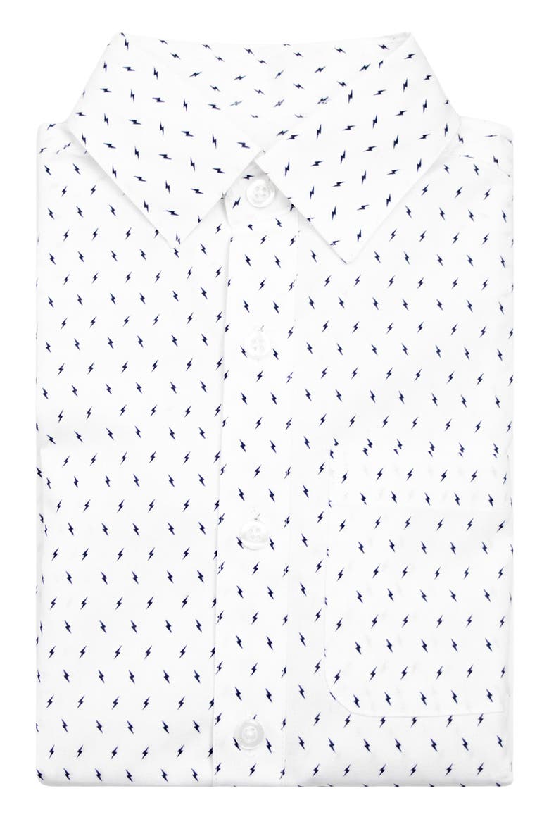 Kids' Standard Fit Cotton Dress Shirt, Main, color, ELECTRIFYING