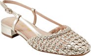 UNISA Braided Kitten Heel Slingback Ballet Flat