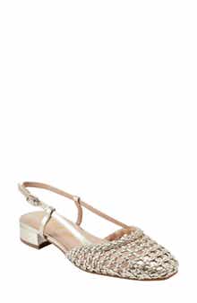 UNISA Braided Kitten Heel Slingback Ballet Flat