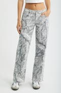 YMI Britney Camo Low Rise Wide Leg Jeans