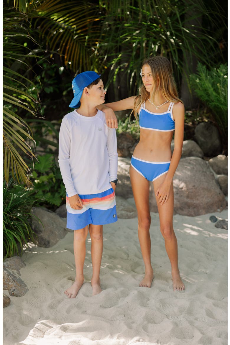 Kids' Maui UPF 50+ Two-Piece Swimsuit, Alternate, color, MARINA BLUE