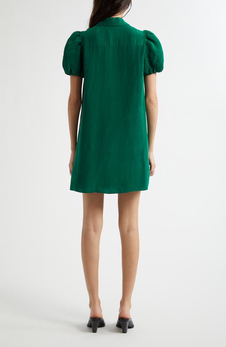 Alice + Olivia Jem Puff Sleeve Mini Shirtdress, Alternate, color, 