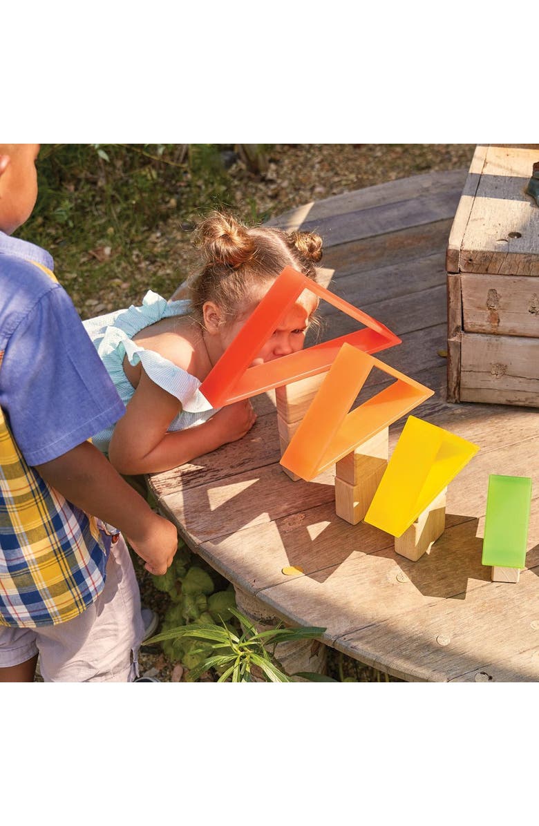Kaplan Early Learning Company Discovery Triangles - Rainbow - 6 Pieces, Alternate, color, Multicolored