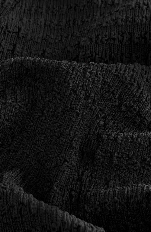 Friends Like These Textured Jersey Drop Waist Dress In Black