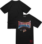 Mitchell & Ness Men's Mitchell & Ness  Black Golden State Warriors Worldwide Collection Glow Up T-Shirt