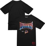 Mitchell & Ness Men's Mitchell & Ness  Black Golden State Warriors Worldwide Collection Glow Up T-Shirt