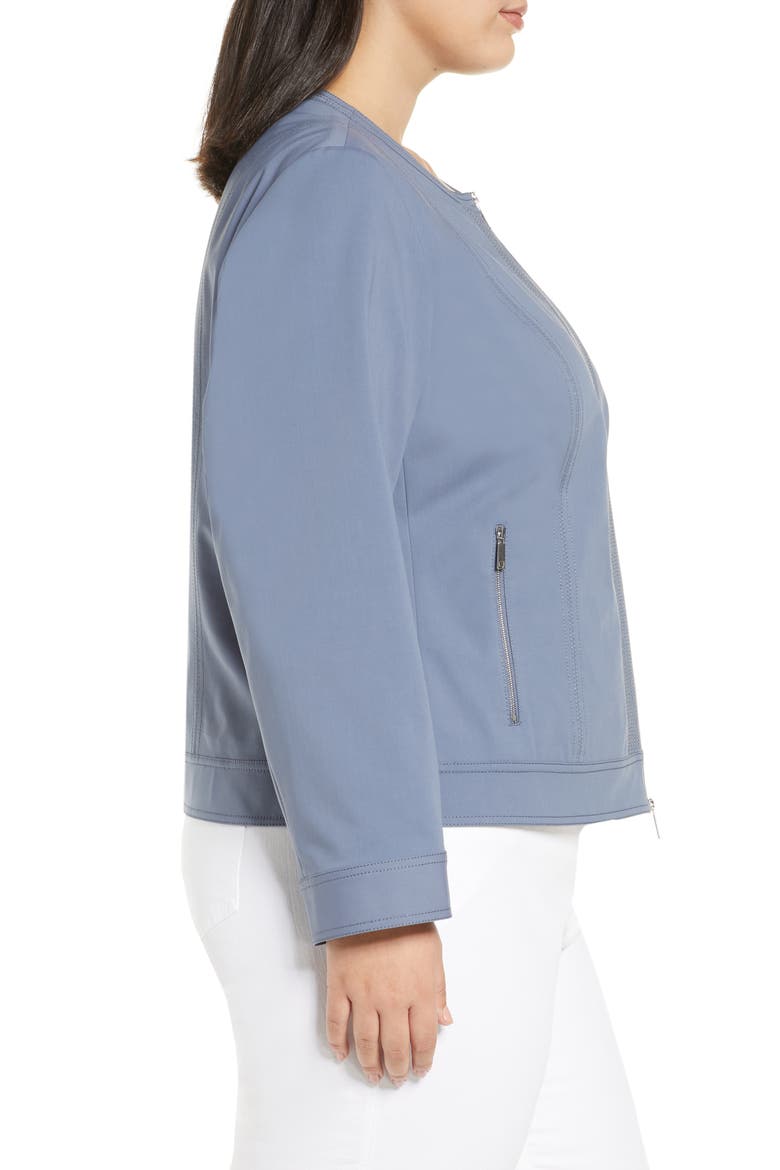 Kyle Topstitch Detail Jacket, Alternate, color, BLUESTONE