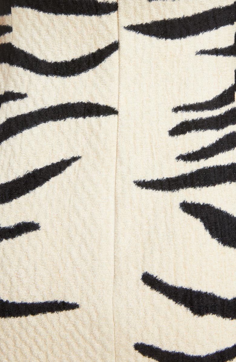 Dries Van Noten Dozz Zebra Print Sheath Dress, Alternate, color, 