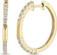 Bony Levy Kiera 18k Gold Diamond Hoop Earrings