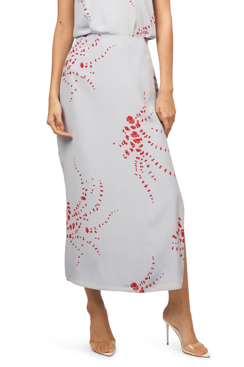 Viv Print Maxi Skirt, Main, color, HEAVEN BLUE MULTI