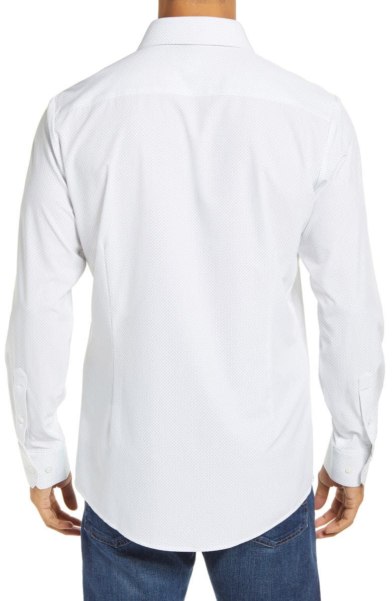Mizzen+Main Leeward Trim Fit Ditsy Medallion Button-Up Performance Shirt, Alternate, color,