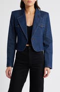 PAIGE Betania Crop Denim Blazer