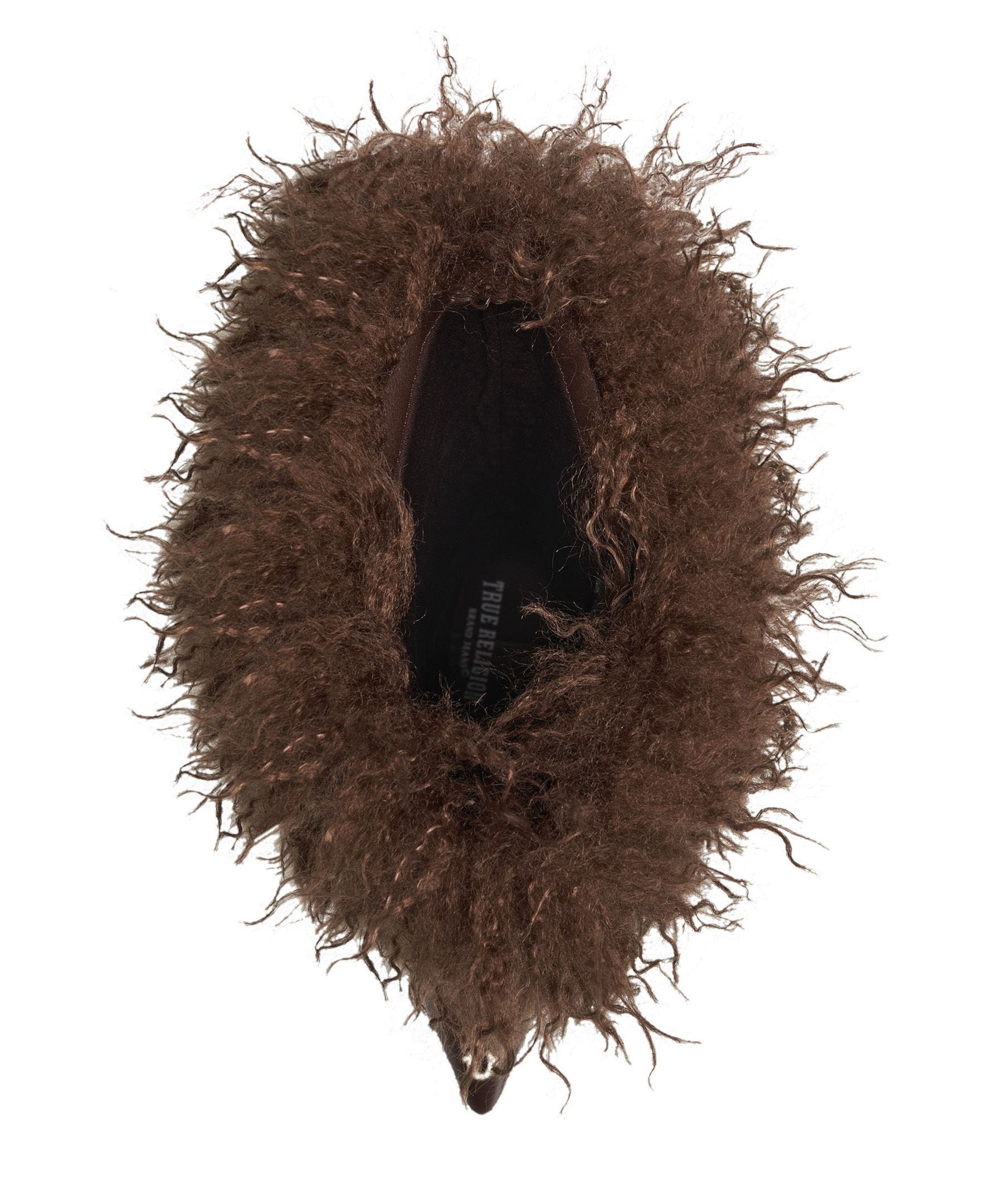 Carter Faux Fur Boot, Alternate, color, Chocolate