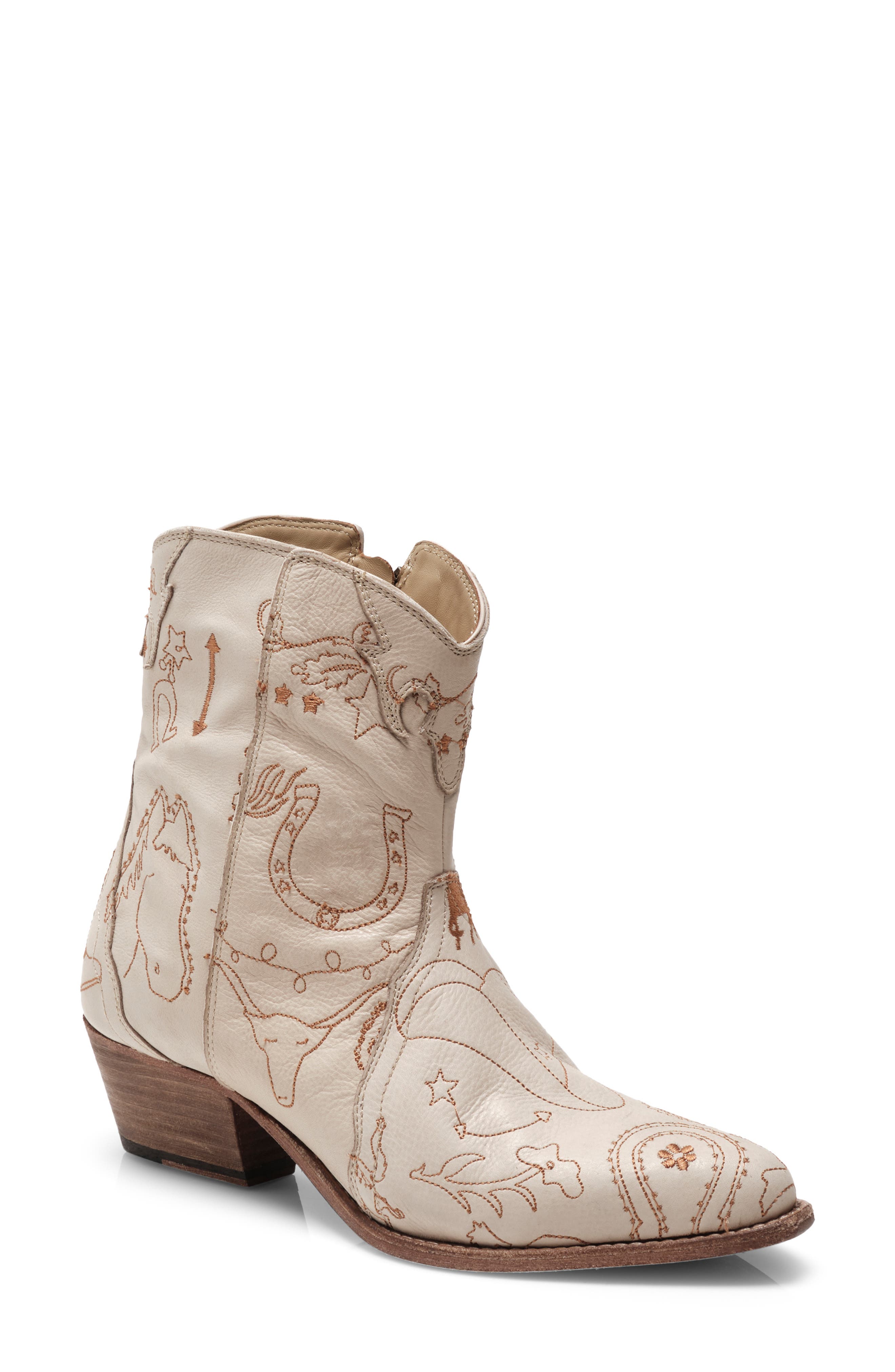 Free People New Frontier Doodle Western Boot, Main, color, 
