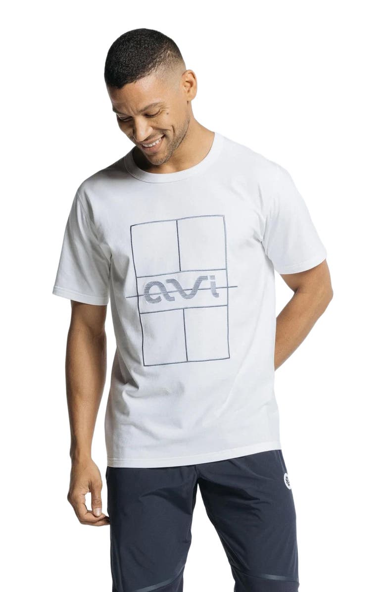 AVI Pickleball Short Sleeve, Alternate, color, White Lotus