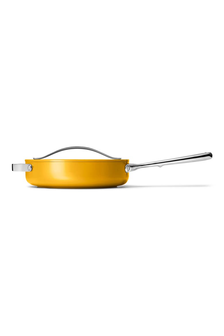 3-Quart Ceramic Nonstick Saute Pan & Lid, Alternate, color, MARIGOLD