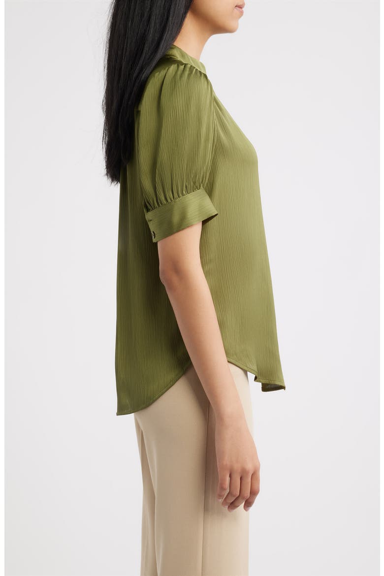 Crinkle Satine Top, Alternate, color, BAY LEAF