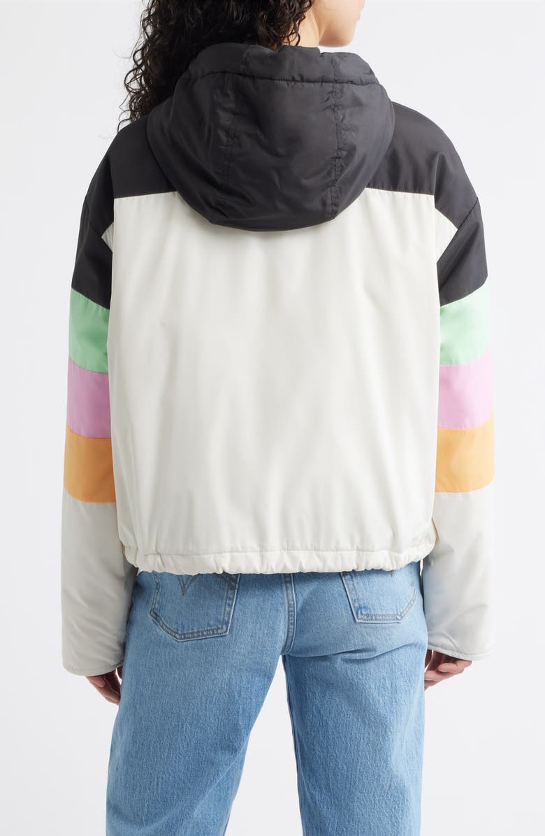 Rip Curl Keepsakes Insulated Bomber Jacket, Alternate, color, White Multi