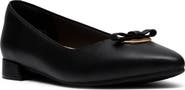 Clarks® Natalyn Trim Leather Flat