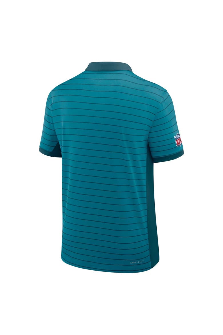 Men's Nike Teal Jacksonville Jaguars Sideline Victory Stripe Performance Polo, Alternate, color, Teal