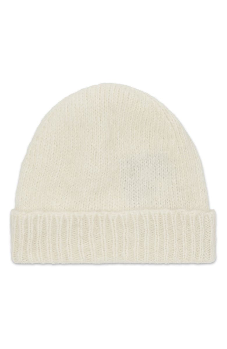 Fortela Alpaca Cotton Beanie Hat, Main, color, Cream