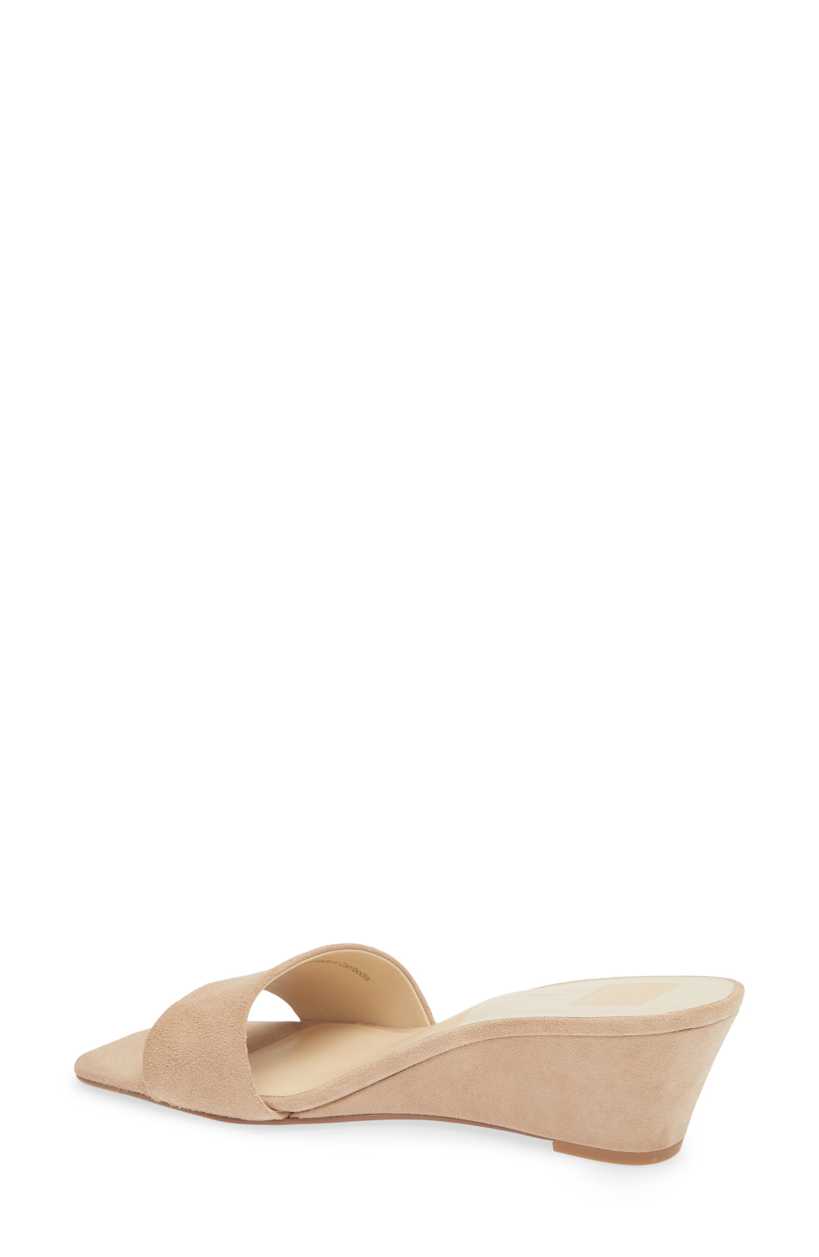 Qaily Wedge Sandal, Alternate, color, CAMEL NUBUCK