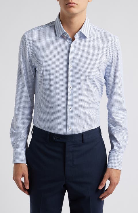 Hank Kent Slim Fit Performance Stretch Dress Shirt