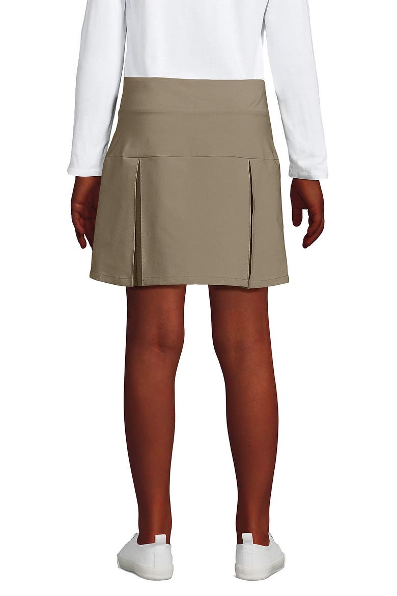 School Uniform Girls Performance Pleated Skort Above The Knee, Alternate, color, Khaki