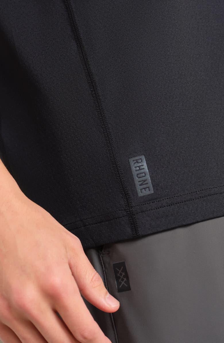 Rhone Invictus V.2 Performance T-Shirt, Alternate, color, Pure Black