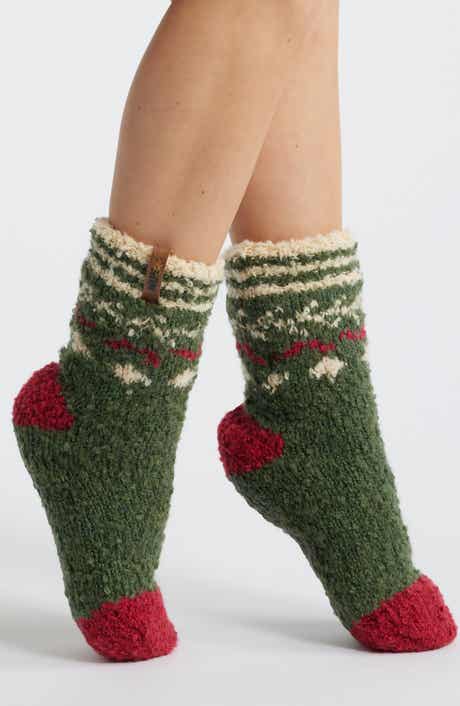 MUK LUKS Cottage Bouclé Crew Socks