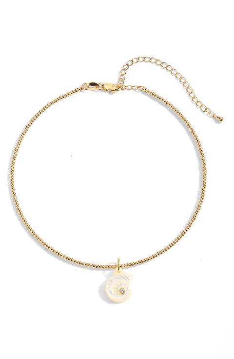 Nautilus Drift Shell Collar Necklace