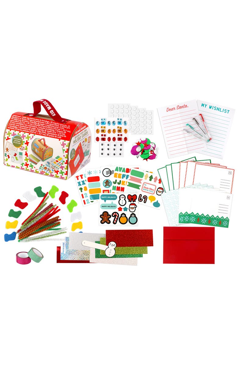 Kid Made Modern Design Your Own Holiday Cards Kit, Alternate, color, Multi