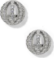 Nadri Muse Sphere Button Earrings