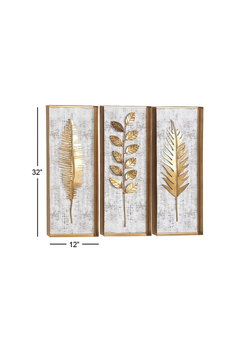 WILLOW ROW Multi Natural Wall Decor - Set of 3, Alternate, color, 