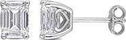 Julianna B. Moissanite Emerald Cut Stud Earrings