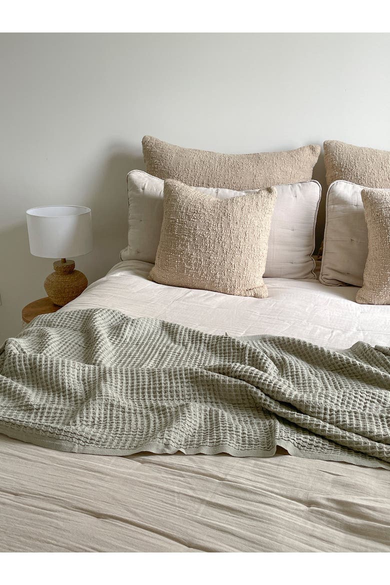 Cotton Boucle Dutch Euro Pillow Cover Only, Alternate, color, Beige